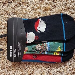 Baby Stance socks 3 pair, size 3-6 months